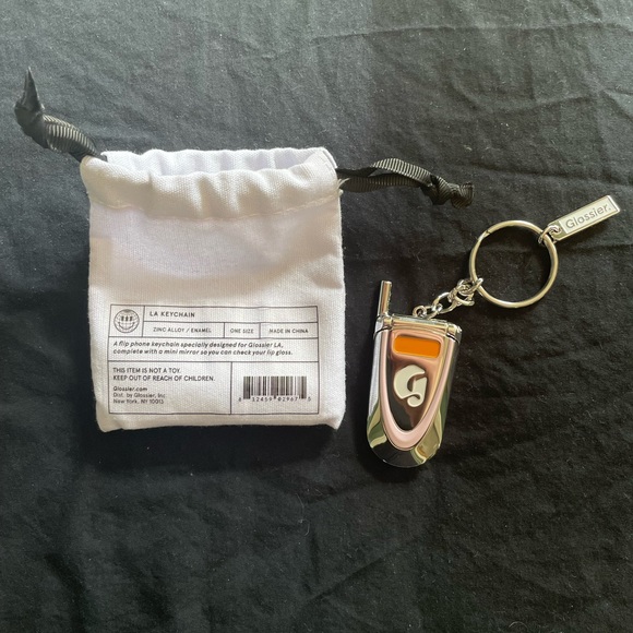 glossier LA y2k cell phone keychain LIMITED EDITION - Picture 3 of 3